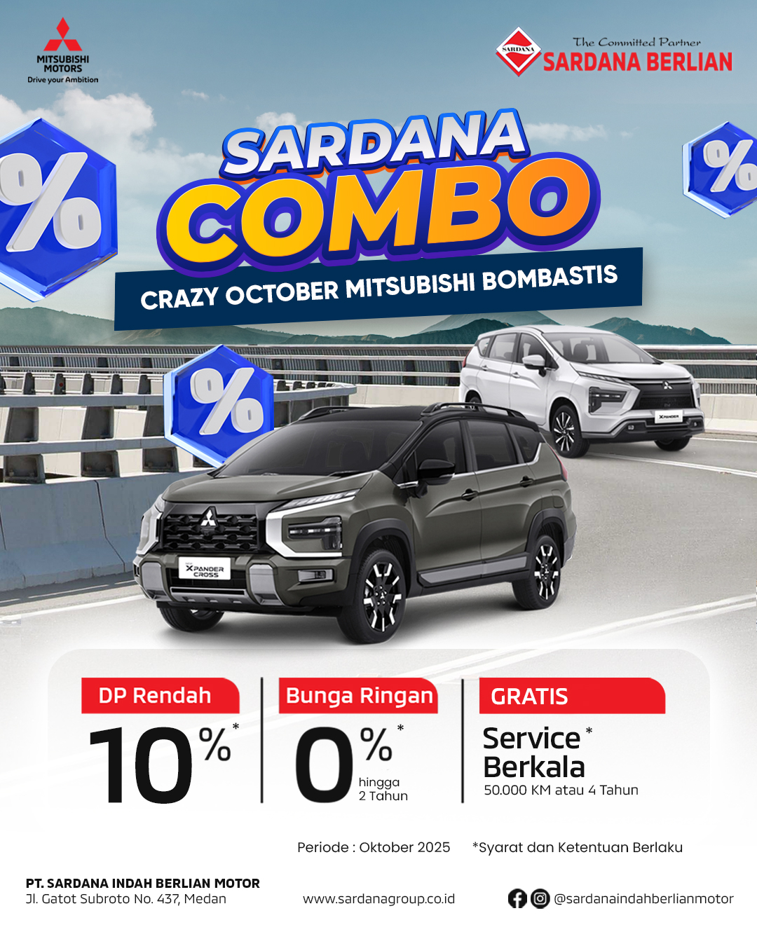 Sardana Combo New Xpander dan New Xpander Cross Medan